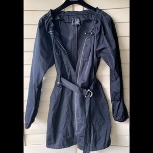 Theory for Barneys CoOp Dark Blue Trench Coat